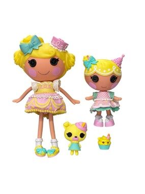 Lalaloopsy Birthday Sisters Set - Candle & Wishes Slice O' Cake with Pets